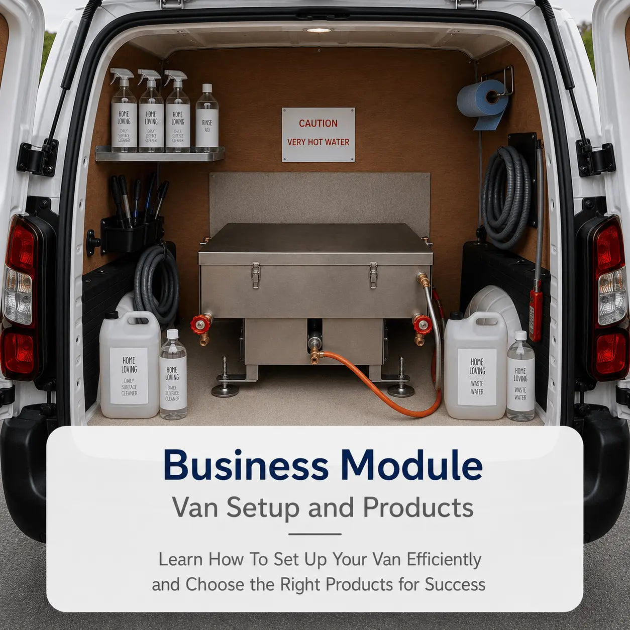 Van Setup andp Poducts - Oven cleaning business